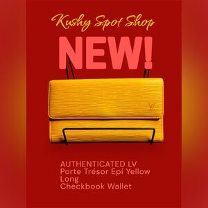 Louis Vuitton Yellow Porte Trésor Epi Wallet